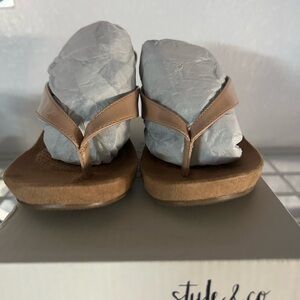New Style & Co wedge sandals